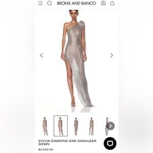 Bronx and Banco SYLVIA DIAMOND ONE SHOULDER
GOWN